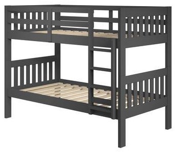 Donco full over double twin bed store loft bunk in dark finish